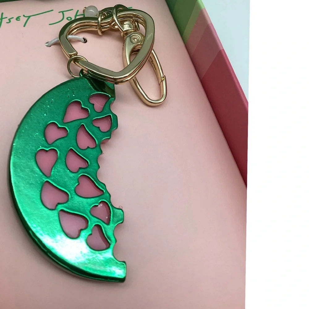 Betsey Johnson Crystal “Watermelon” Keychain or Bag Fob (NWT)
